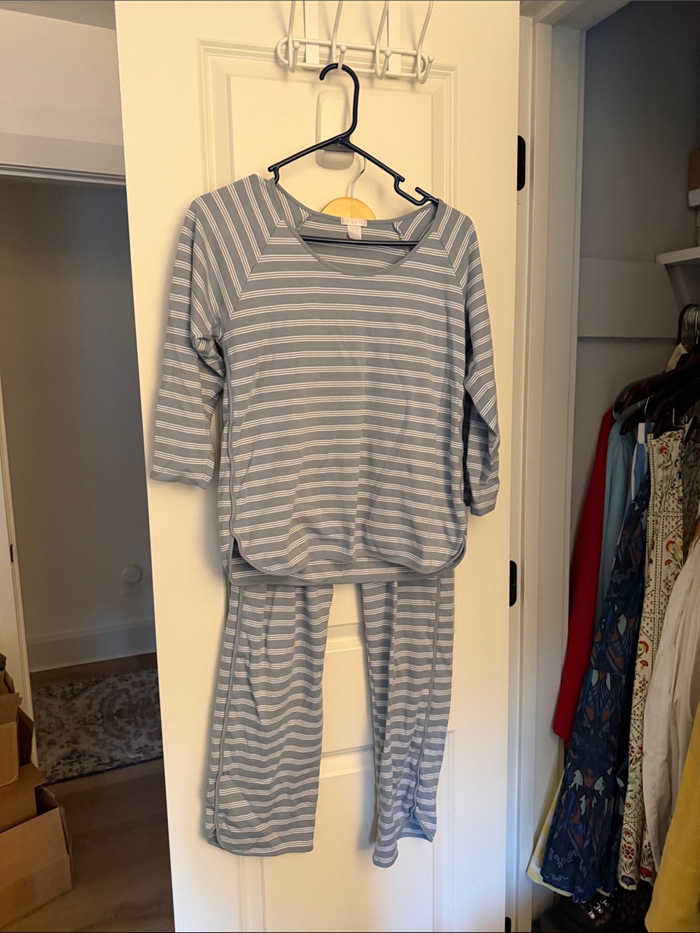 Lake Pajamas Small Long/Long Striped Set